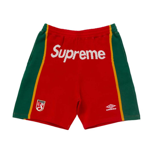 Supreme Umbro Knit Shorts Red