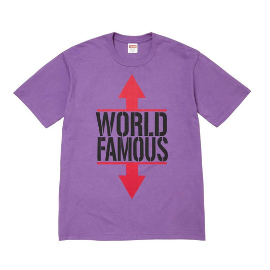 Supreme World Famous Tee Purple