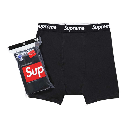 Supreme x Hanes Boxer Briefs (4 Pack) 'Black'