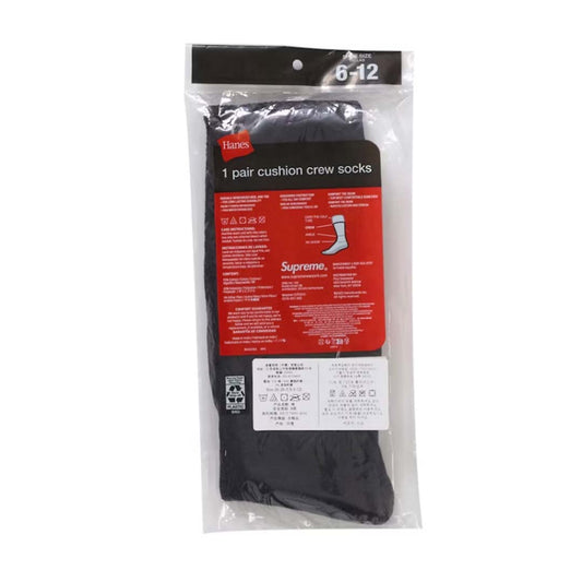 Supreme x MM6 Maison Margiela x Hanes Crew Socks (1 Pack) 'Black'