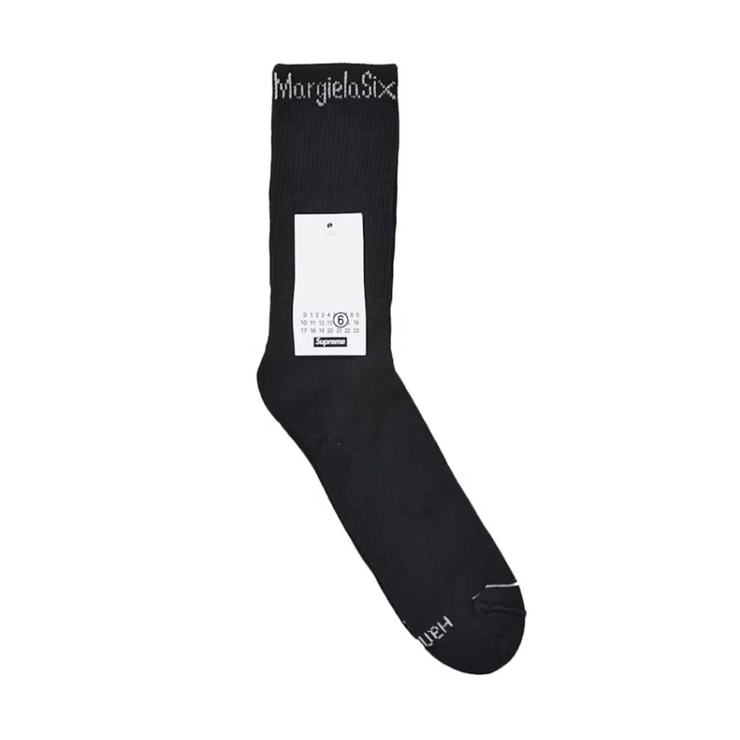 Supreme x MM6 Maison Margiela x Hanes Crew Socks (1 Pack) 'Black'