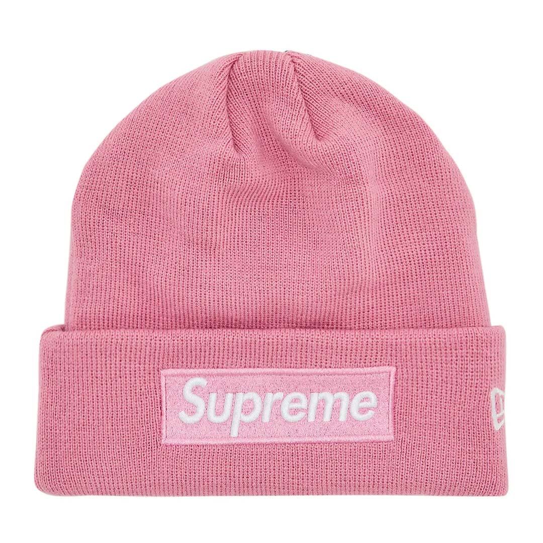 Supreme x New Era Box Logo Beanie 'Dusty Pink'