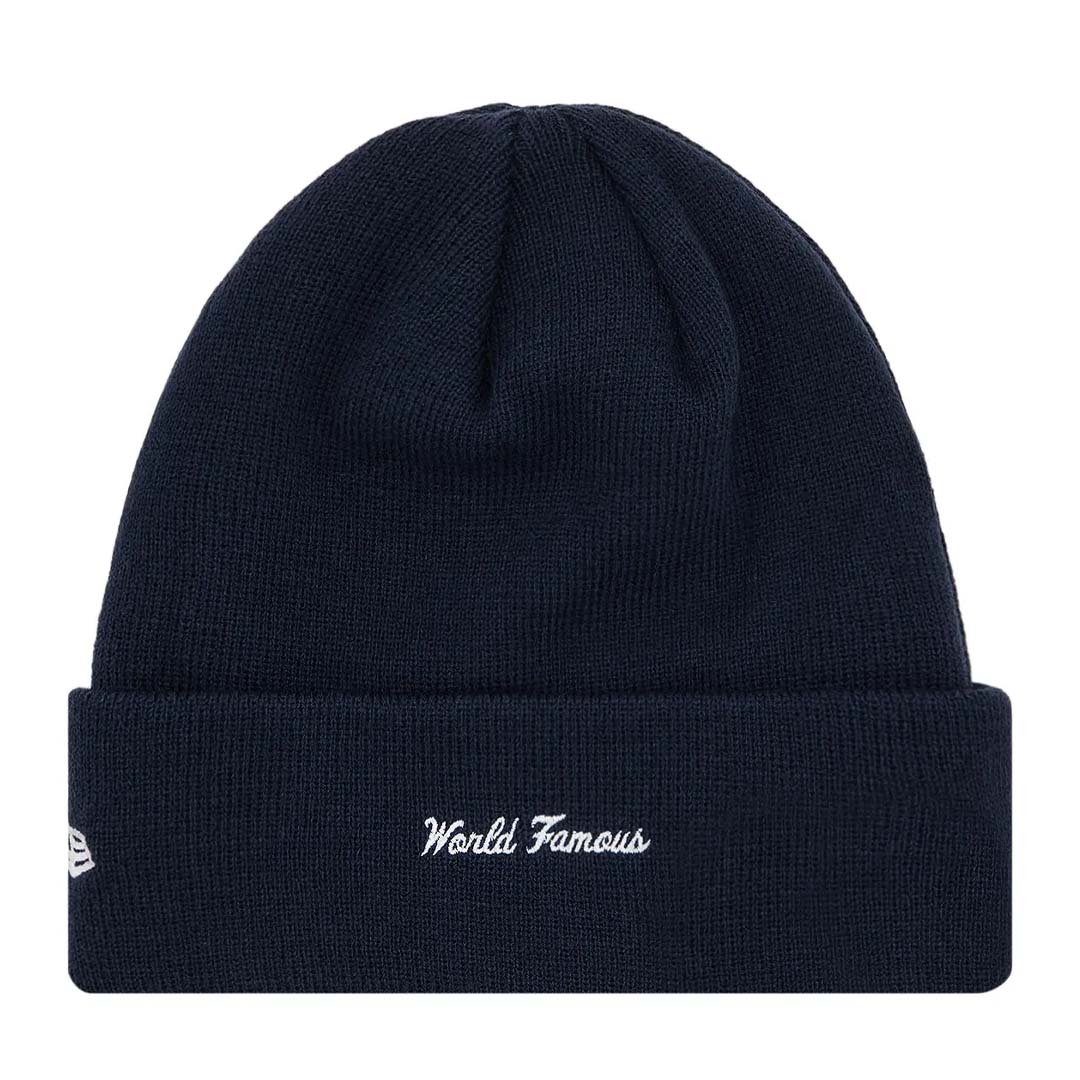 Supreme x New Era Box Logo Beanie 'Navy Red'