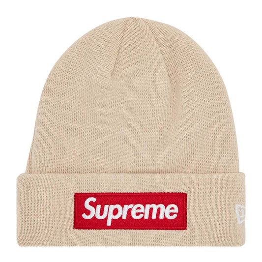 Supreme x New Era Box Logo Beanie 'Stone Red'