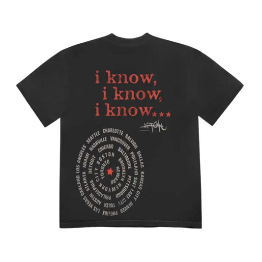 Travis Scott Face Tee Black
