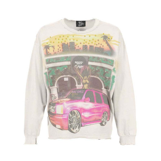 Triple Sevens Booby Trap Long Sleeve Tee White