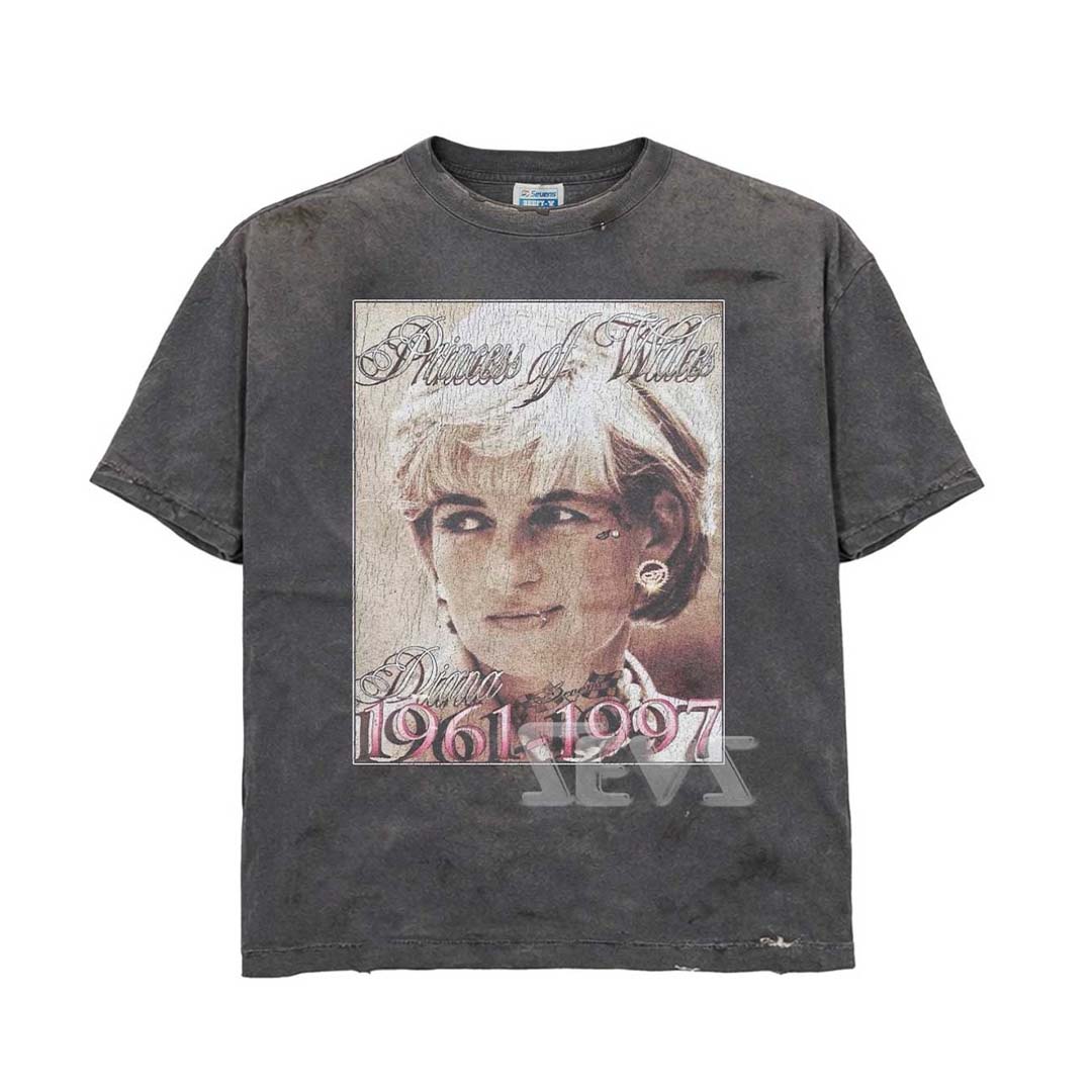 Triple Sevens Diana Grey Wash Tee