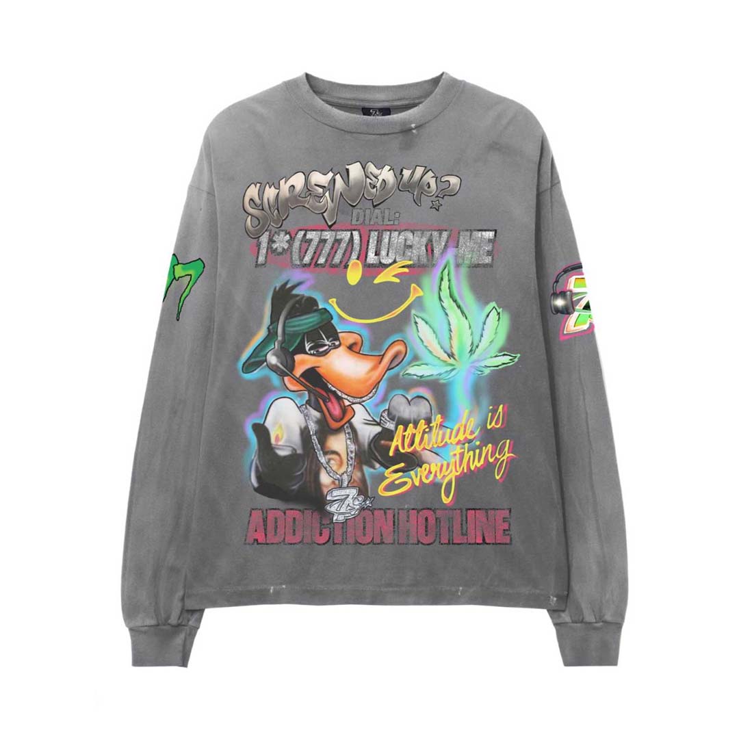 Triple Sevens Graffiti Concrete Long Sleeve Tee