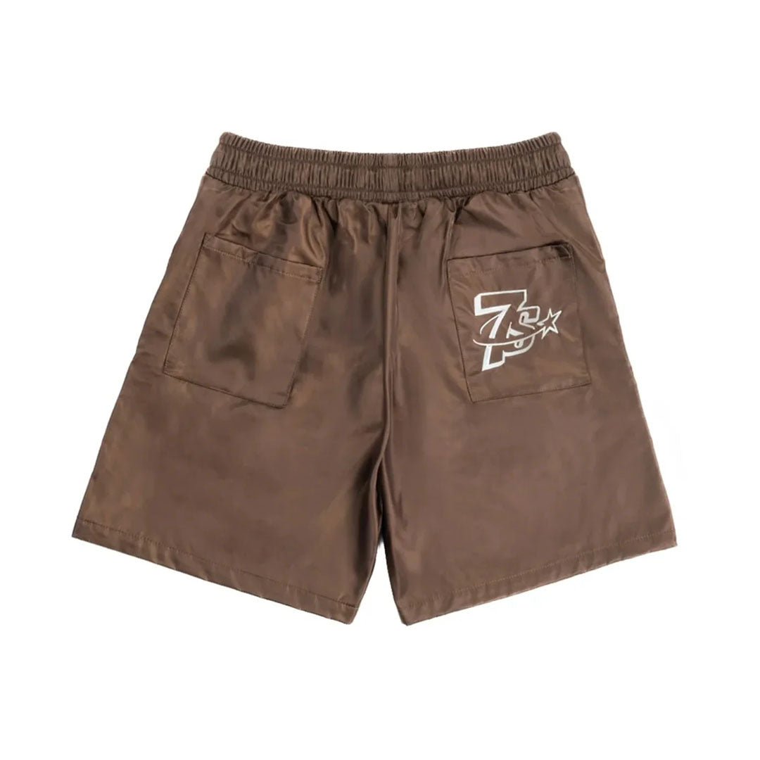 Triple Sevens Nylon Shorts Brown