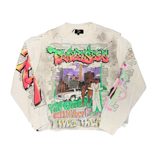 Triple Sevens Player Long Sleeve Thermal White Tee