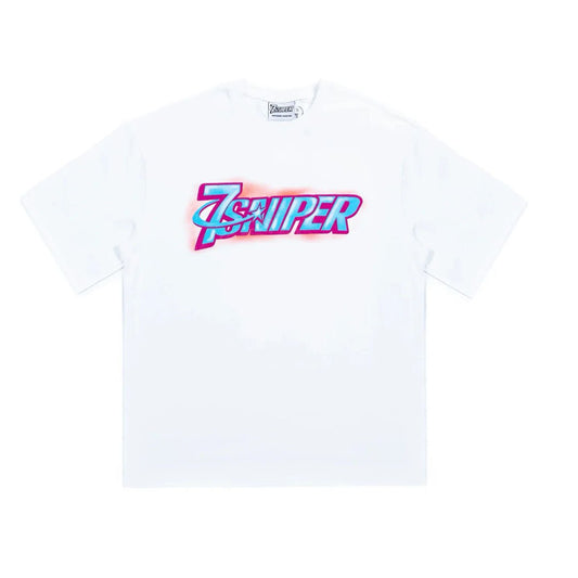 Triple Sevens x Sniper Gang 7Sniper Airbrush Logo Tee White
