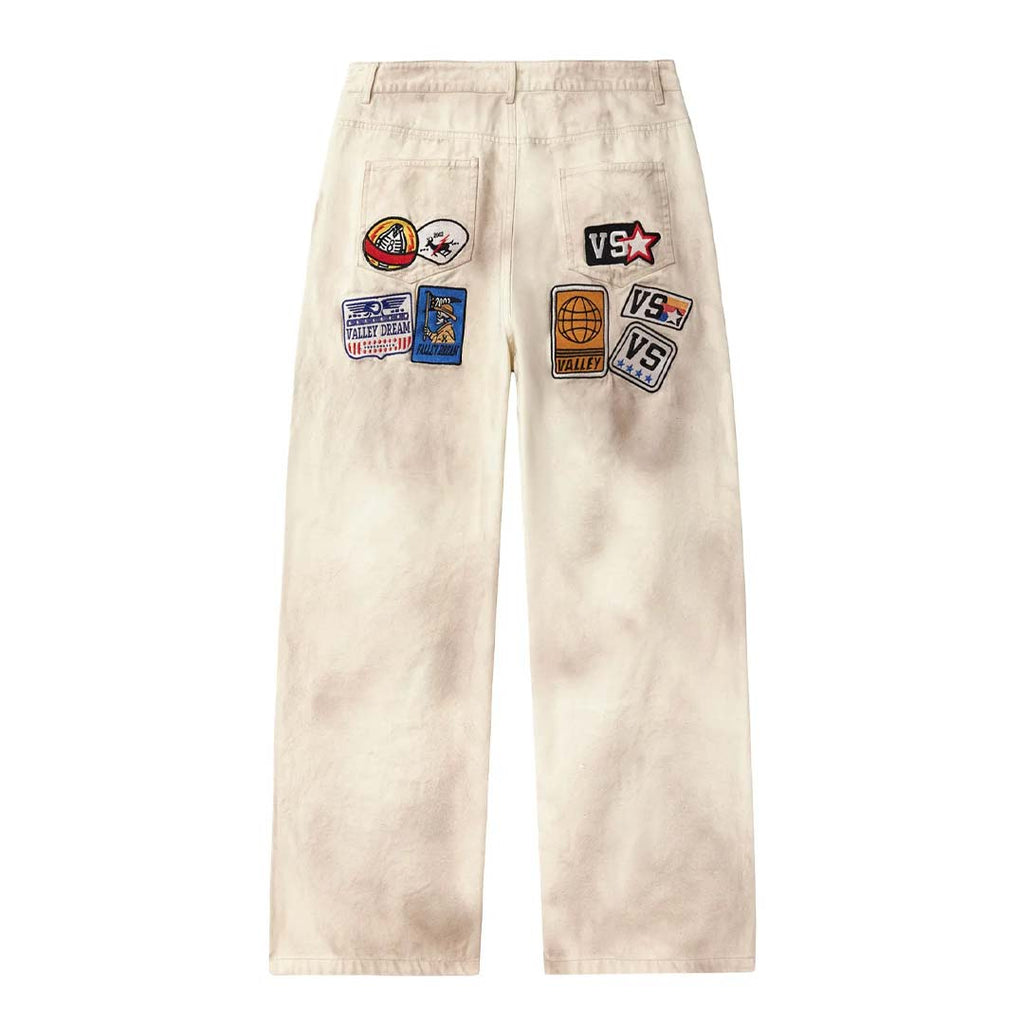 Vale Forever 1980s Painters Baggy Pants 'Cream'
