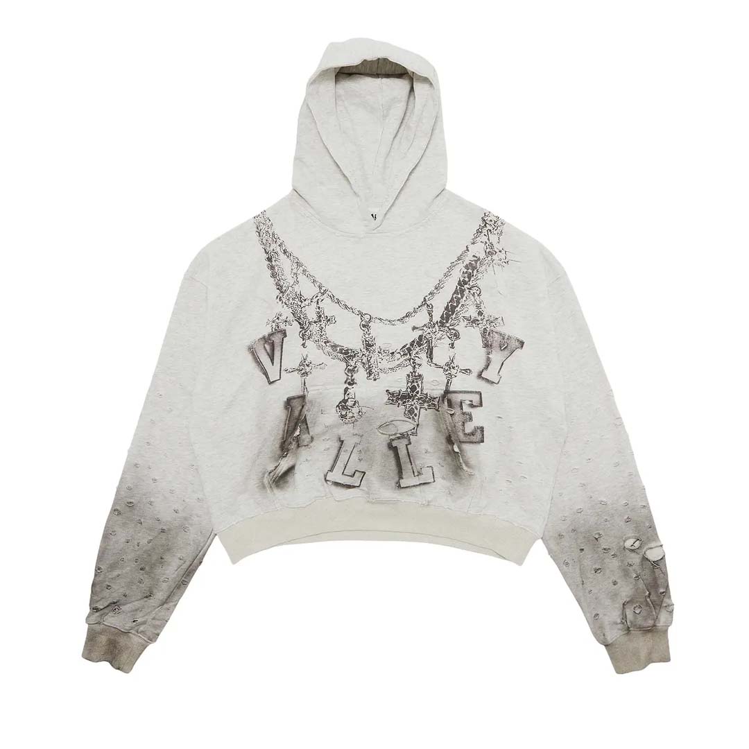 Vale Forever Big Chain Hoodie Dirty Heather Grey