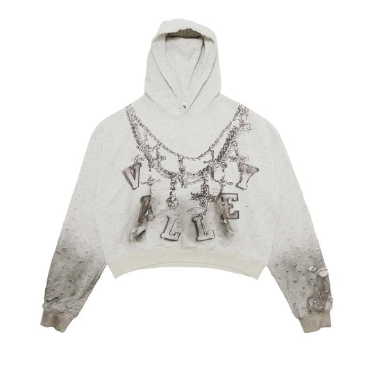 Vale Forever Big Chain Hoodie Dirty Heather Grey