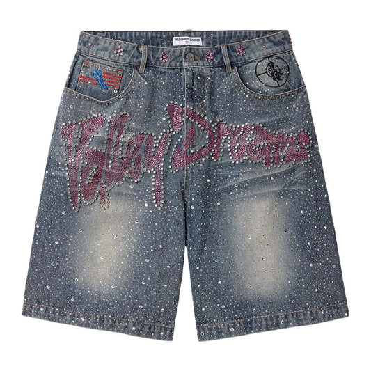 Vale Forever Iced Out Dreams Shorts 'Mid Blue'