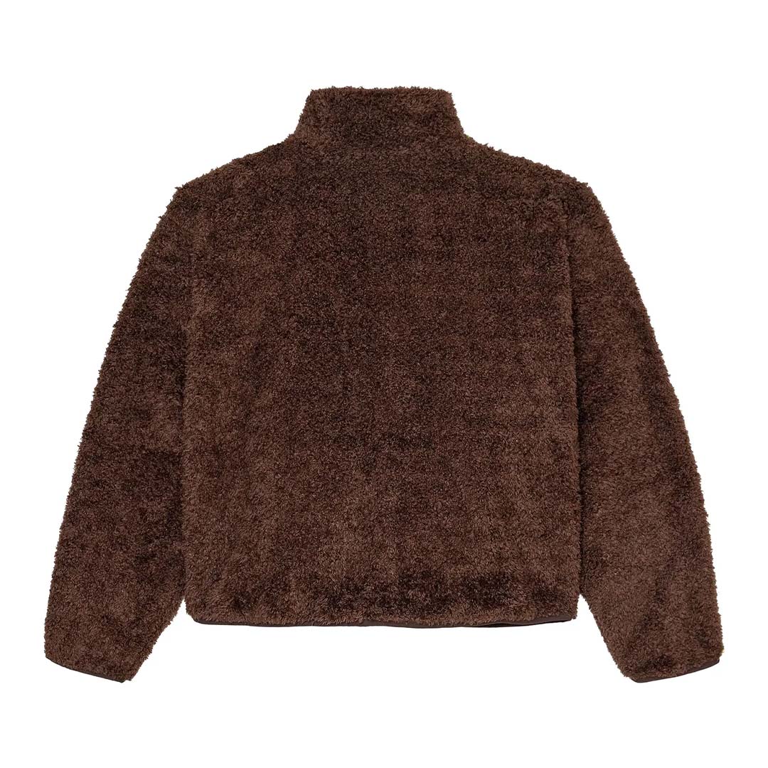 Vale Forever Lenny Fleece Zip Up Jacket Brown