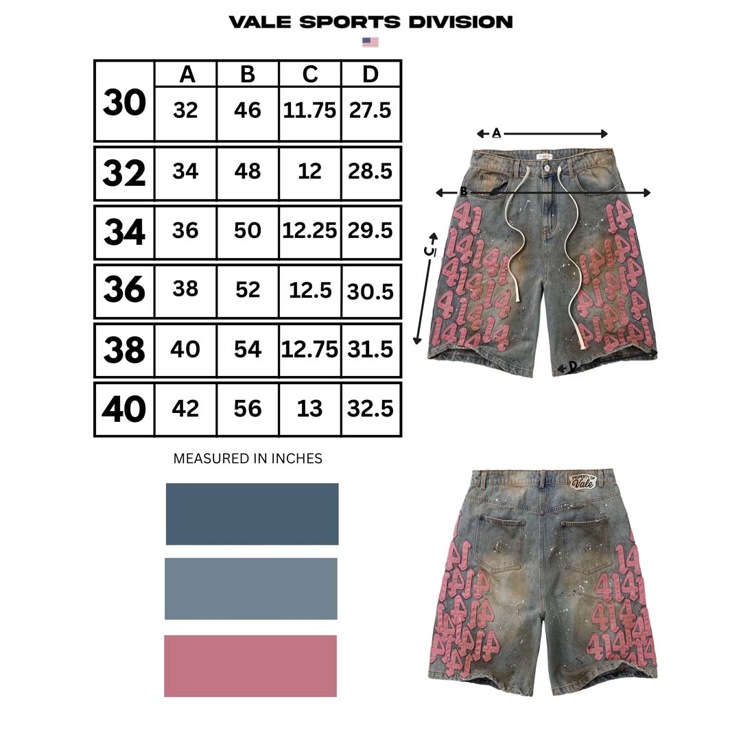 Vale Forever Pink Charm Jorts Washed Pink Denim Shorts