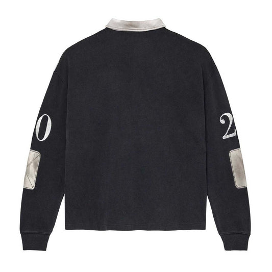 Vale Forever Stallion Rugby Black White Long Sleeve Tee