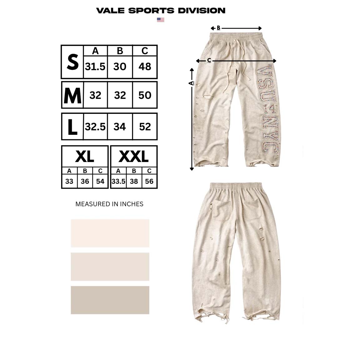 Vale Forever VSU NYC Distressed Sweatpants Grey
