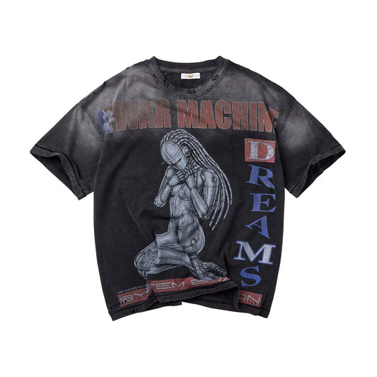 Vale Forever War Machine Faded Black Tee