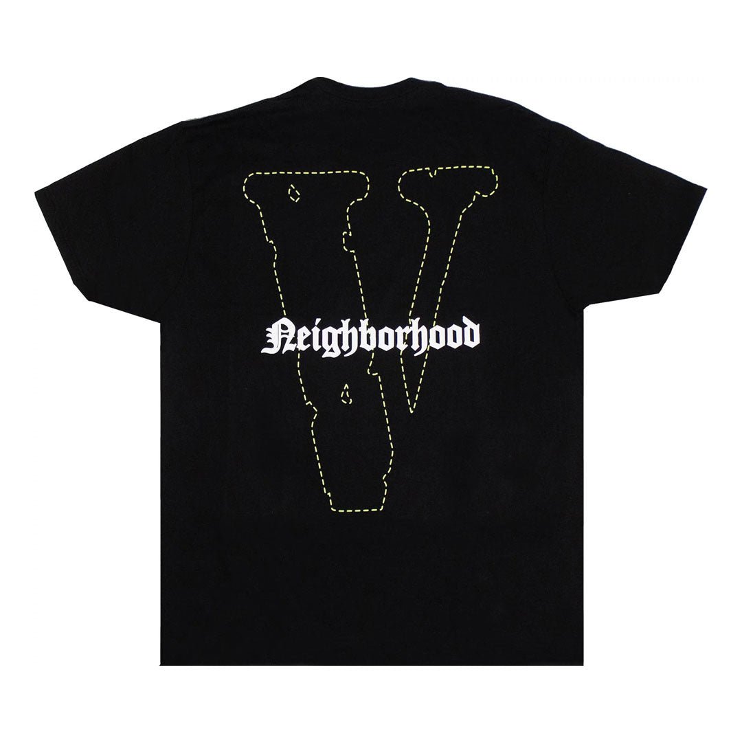 Vlone x Neighborhood Skull Short-Sleeve T-Shirt 'Black/Green'