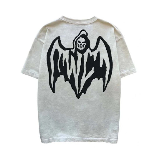 Warren Lotas Bat Logo Tofu Cream/Black Tee