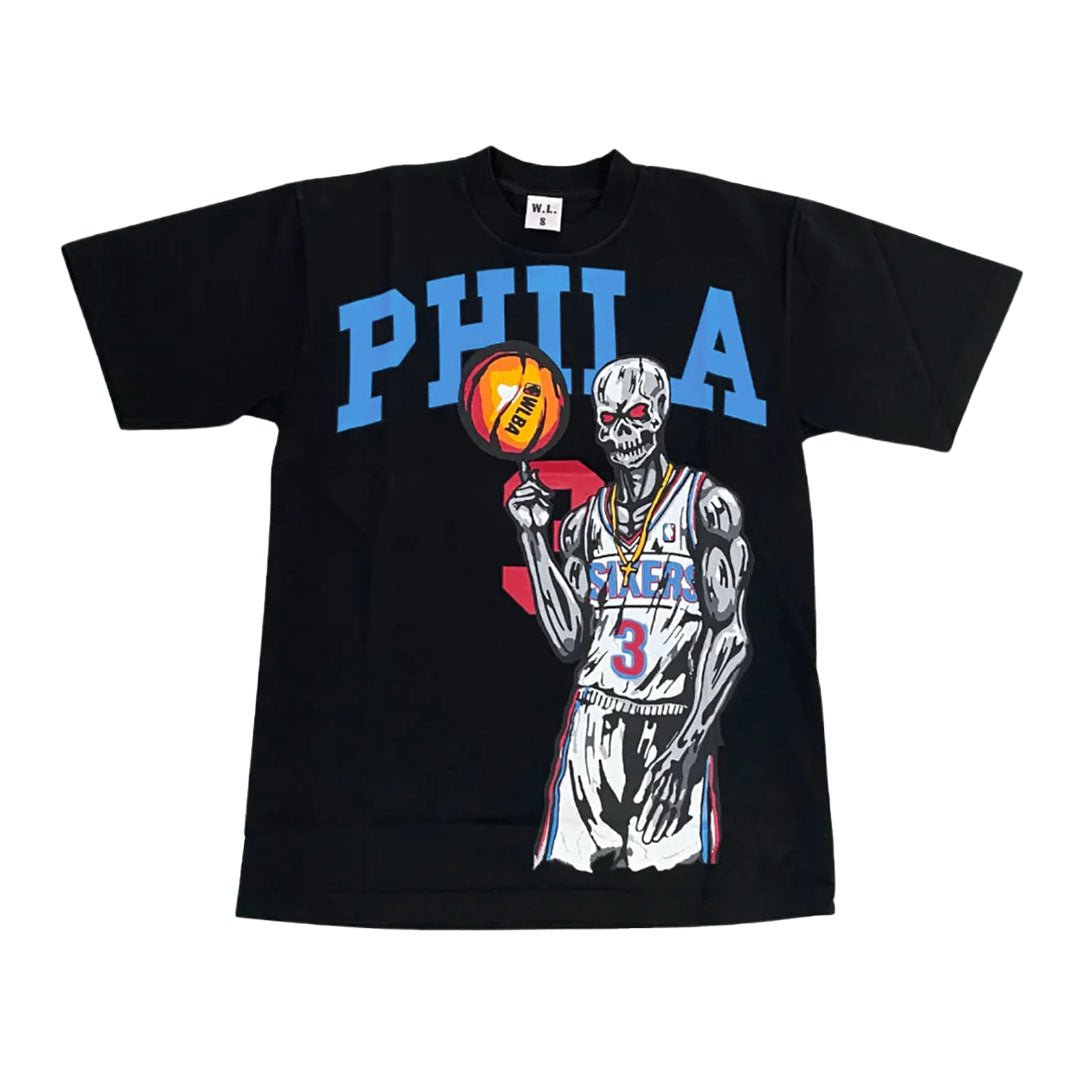 Warren Lotas Philadelphia 76ers Iverson Black Tee