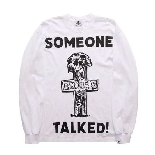 Warren Lotas Someone Talked Long Sleeve White